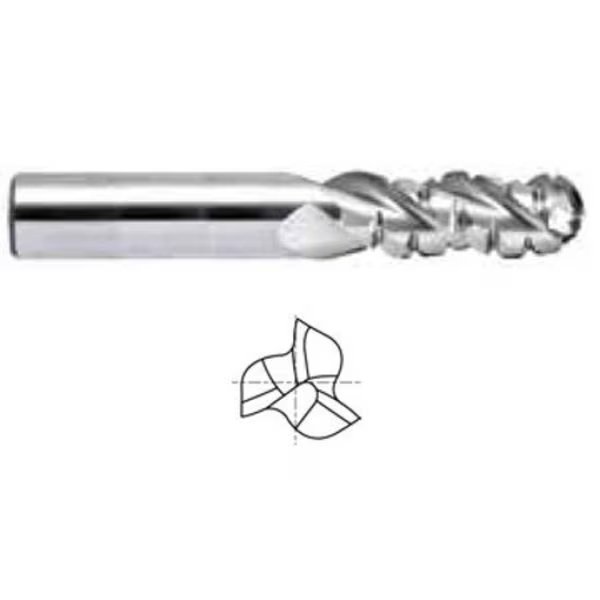 3 Flute 30 Degree Helix Ball Roughing Alu-Power Carbide End Mill, Yg-1 Tool Co, Mfr#: 45048